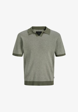 Jack & Jones PREMIUM, Knitted Knitted - Poloshirt - smokey olive