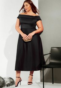 Friends Like These REGULAR FIT BARDOT MIDI  - Denné šaty - black