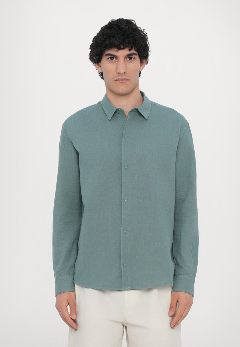 Ron Dorff Button down-skjorte - aquamarine
