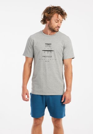 TANDROS - T-shirt print - dark grey melee