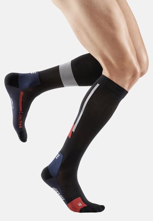 THE RUN LIMITED 2024.1 COMPRESSION SOCKS KNEE-HIGH MEN - MADE IN GERMANY - Kniekousen - black