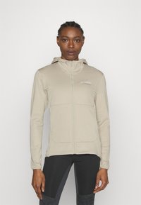 Adidas Terrex TERREX XPERIOR LIGHT FLEECE HOODED JACKET - Fleecejakke - beige