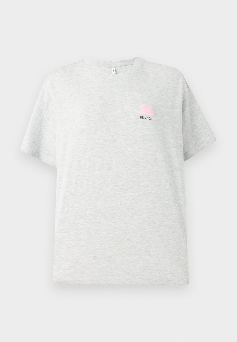 Only T-shirt print lichtgrijs