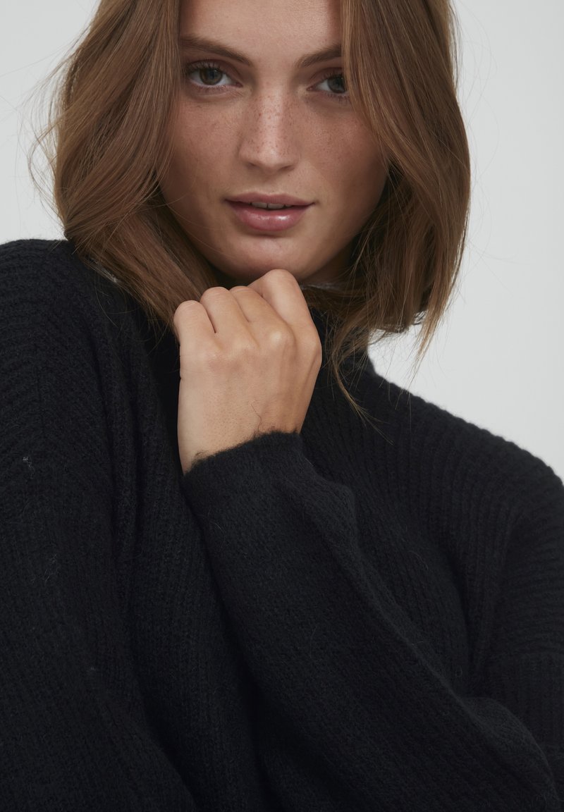 Damen Strickjacken | b.young BYOLYMPIA LS CARDIGAN Strickjacke black/black denim - PU55195 Damen Strickjacken | b.young BYOLYMPIA LS CARDIGAN Strickjacke black/black denim - PU55195