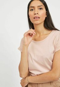 VILA VIDREAMERS NEW NOOS - Lihtne T-särk - misty rose