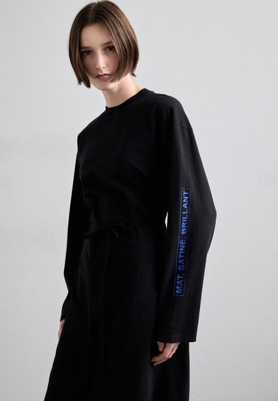 MM6 Maison Margiela Džersio suknelė - black