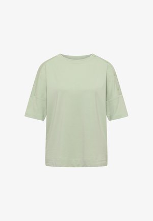 Cecil, DROPPED SHOULDER SHIRT MIT KNÖPFEN - T-shirt imprimé - raw matcha lime