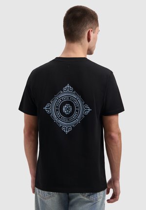 REGULAR FIT CREWNECK - Print T-shirt - black