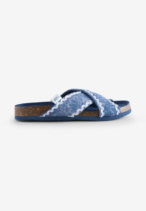Laura Ashley REGULAR FIT - CROSS-OVER SCALLOPED - Pantoletai - blue maddox