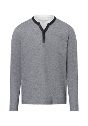 Long sleeved top - anthrazit weiß