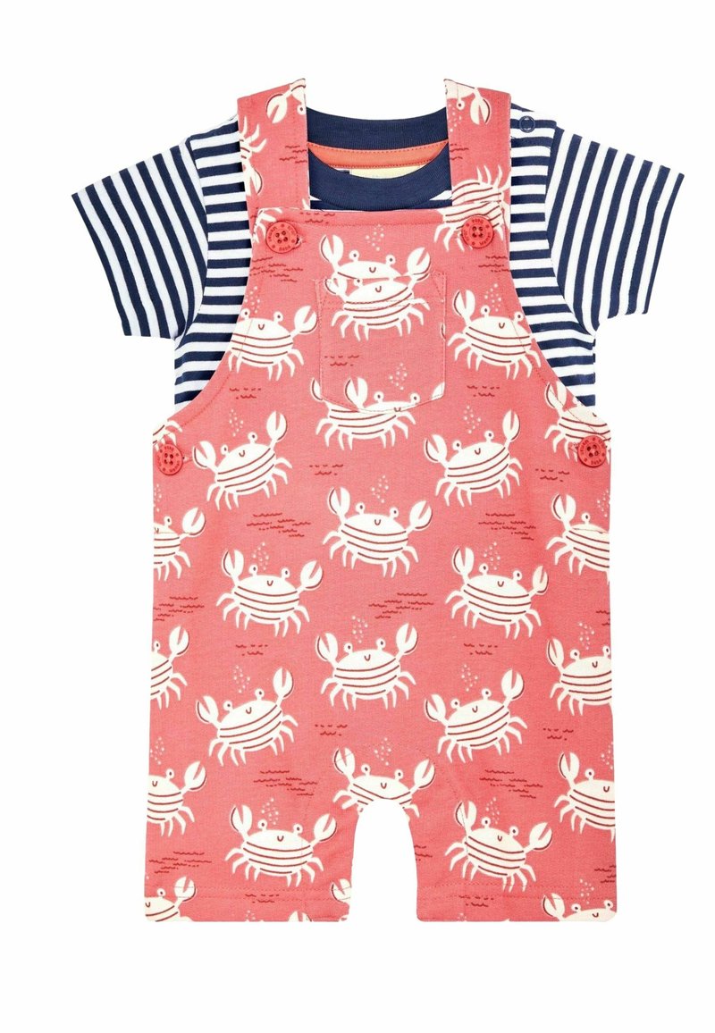 JoJo Maman Bébé - 2-PIECE SET  - REGULAR FIT - Kombinezons ar lencēm - orange crab, Palielināt