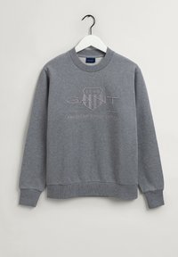 TONAL ARCHIVE SHIELD CREW NECK - Sweatshirt - grey melange