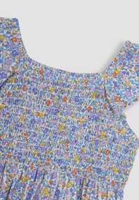 JoJo Maman Bébé DITSY FLORAL RUFFLE SLEEVE SMOCKED REGULAR FIT - Denní šaty - lilac