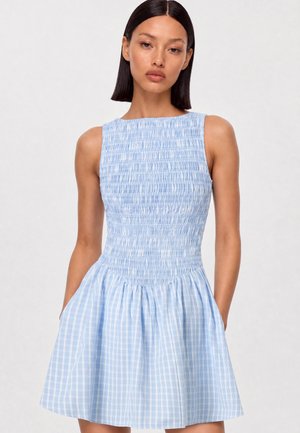 Faithfull the brand MARTINA MINI - Φόρεμα ημέρας - light blue/white
