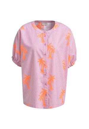 MILANO ITALY, MILANO ITALY OVERSIZE-BLUSE KURZARM IM MUSTERMIX - Bluse - pink