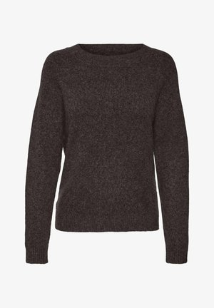 Vero Moda, VMDOFFY NECK - Pullover - chocolate torte