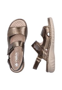 Rieker RIEMCHEN - Sandales à plateforme - metallic