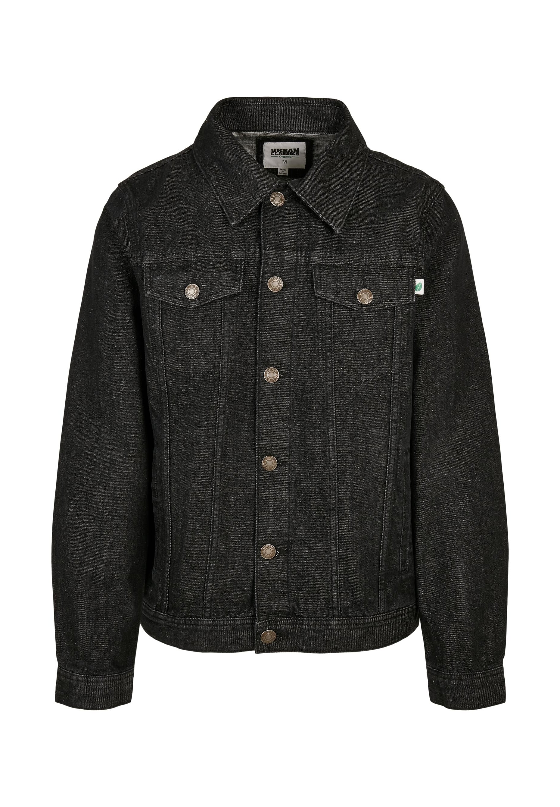 Urban Classics Denim jacket - black washed/black - Zalando.ie