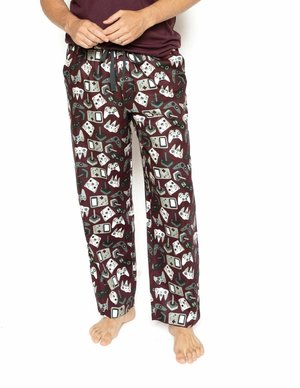 JACK REMOTE CONTROL - Pantaloni del pigiama - bordeaux
