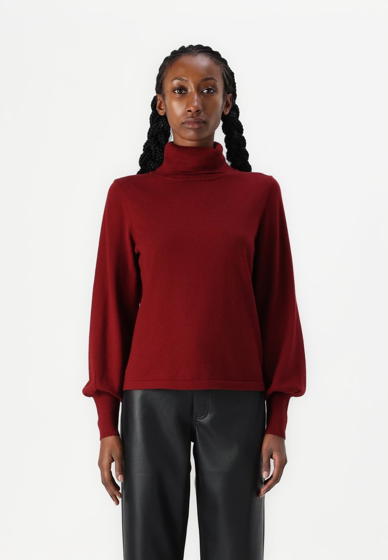 VILA VIAMANDA TURTLE NECK  - Pulóver - cabernet