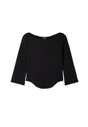 Stradivarius, BOAT NECK T-SHIRT - T-shirt à manches longues - black