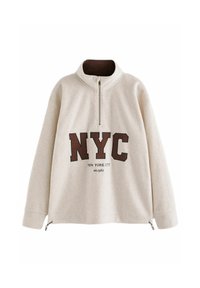 Next HALF ZIP - Fliisdžemper - ecru nyc