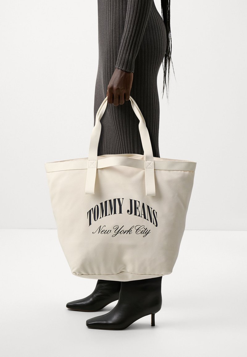 Tommy Jeans HOT SUMMER TOTE - Shopping bag - natural
