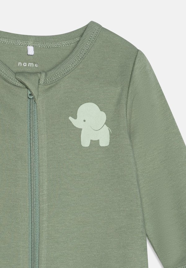 NBMNIGHTSUIT ZIP ELEPHANT 2 PACK - Pyjamas - sea foam4