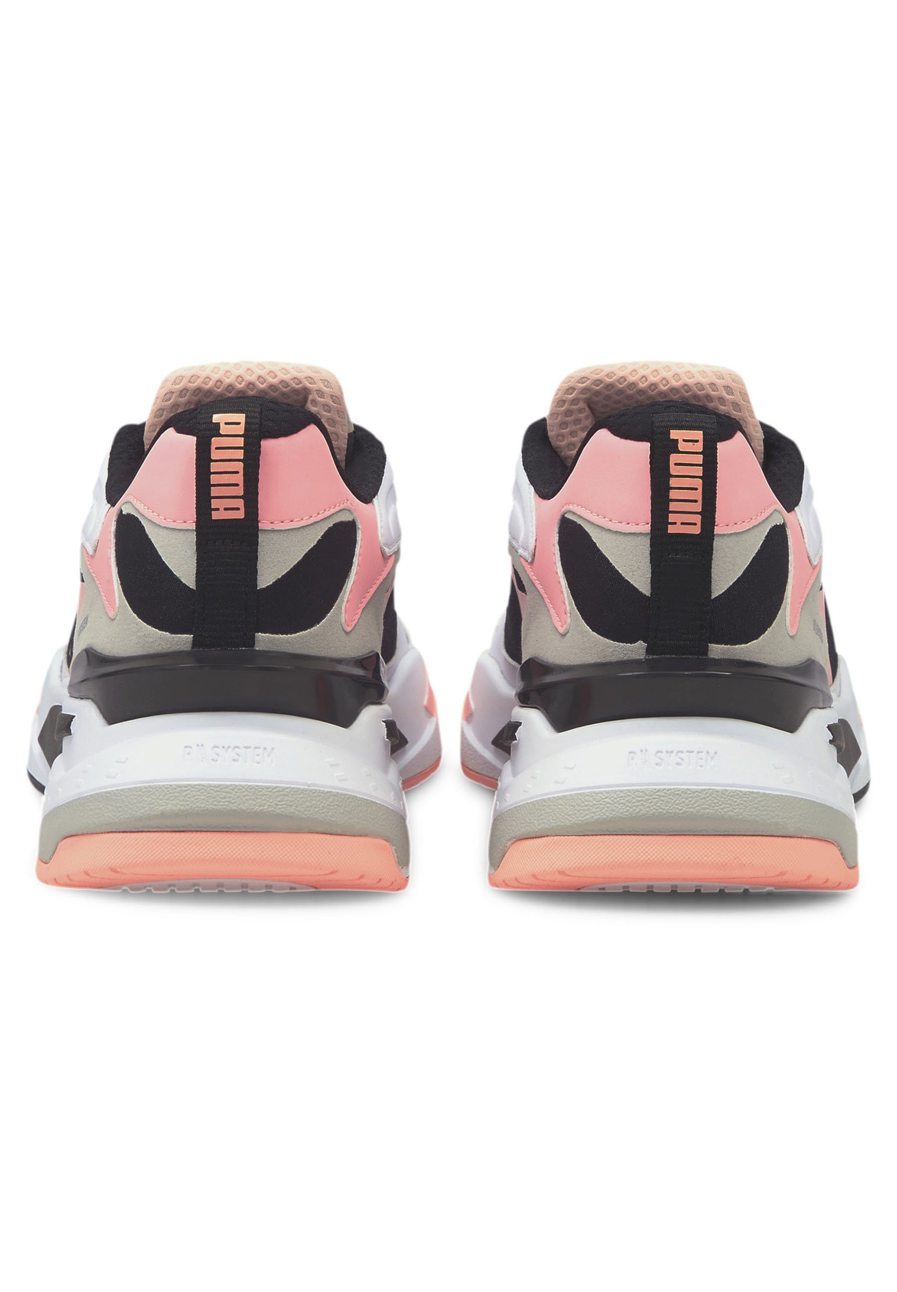 Puma RS-FAST - Sneaker low - black-white-elektro peach/schwarz meliert -  Zalando.de
