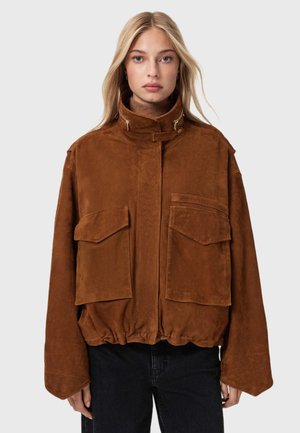 Leren jas - cognac brown