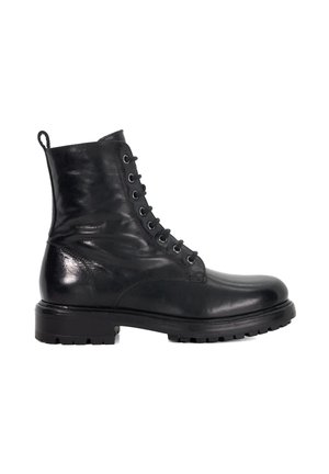 PATLEY - Enkellaarsjes met plateauzool - black