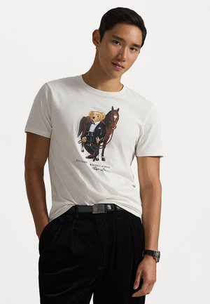 LUNAR NEW YEAR POLO BEAR T-SHIRT - T-shirt con stampa - deckwash white
