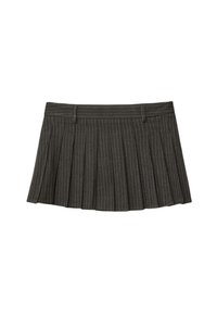 STRIPED BOX PLEAT - Plisovaná sukně - brown