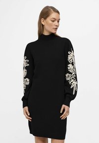 Object OBJJOANA - Gebreide jurk - black