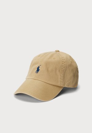 THE ICONIC COTTON CHINO BALL CAP - Cap - cafe tan/newport navy