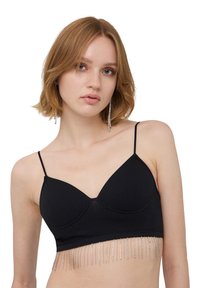 Terranova CON FRANGE E STRASS - Top - nero