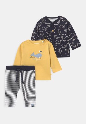 SET - Chaqueta de punto - dark blue/yellow