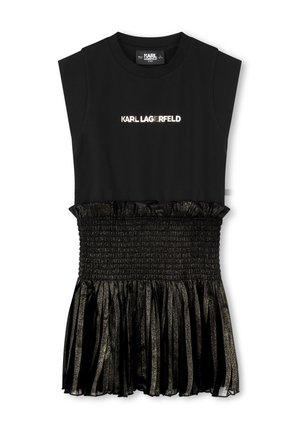DRESS - Obleka iz džersija - noir/dore