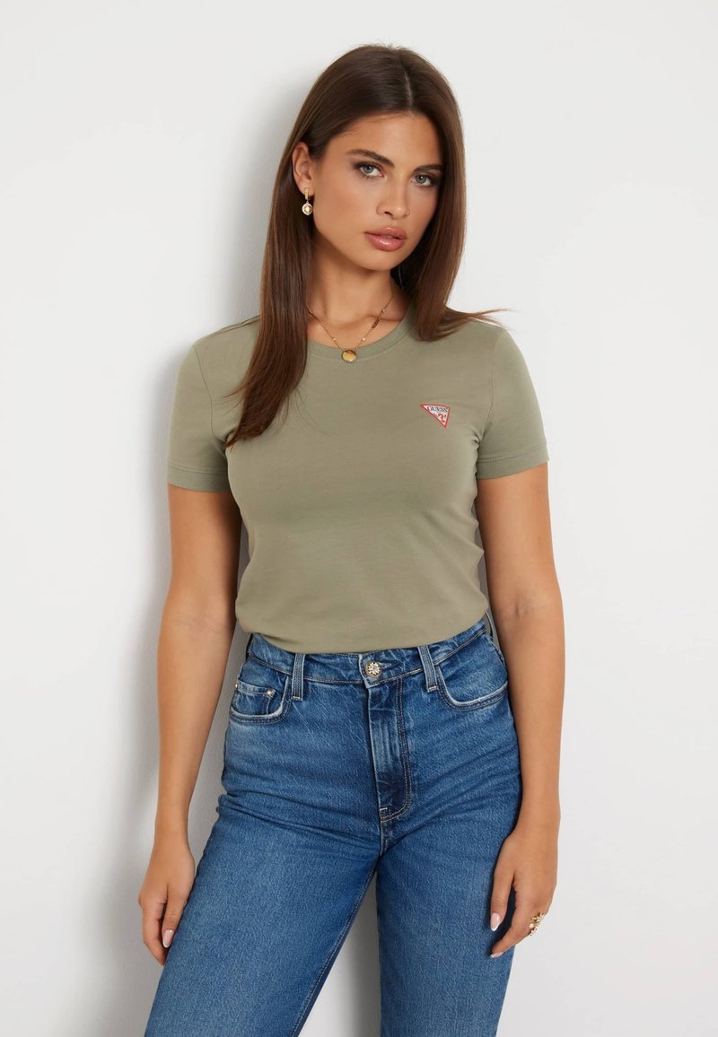 Guess MINI TRIANGLE TEE - T-shirt basic - verde