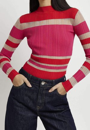 Strickpullover - red