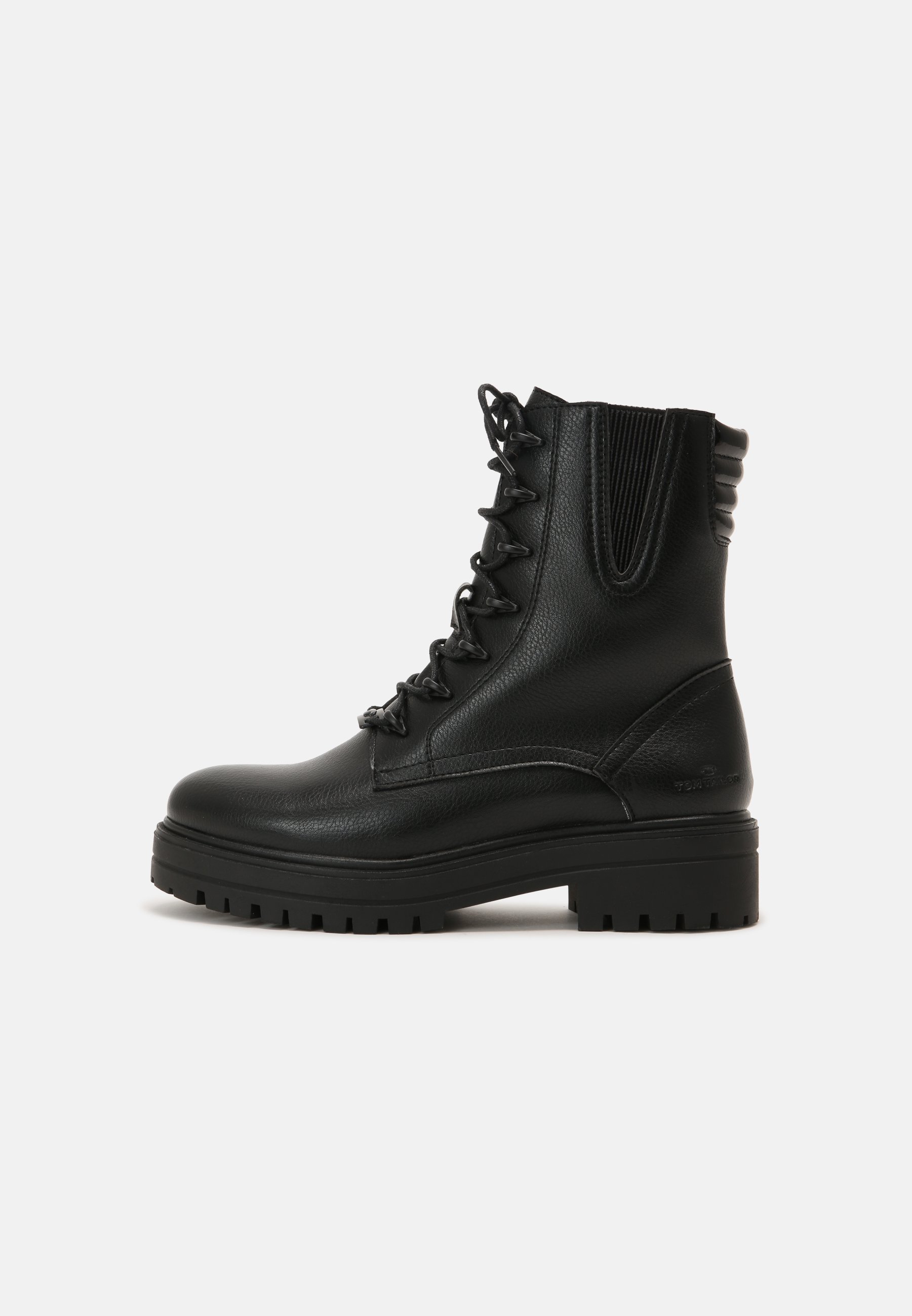 TOM TAILOR Stivaletti stringati - black/nero - Zalando.it