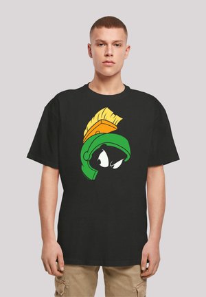 F4NT4STIC LOONEY TUNES MARVIN THE MARTIAN FACE - T-shirt print - black