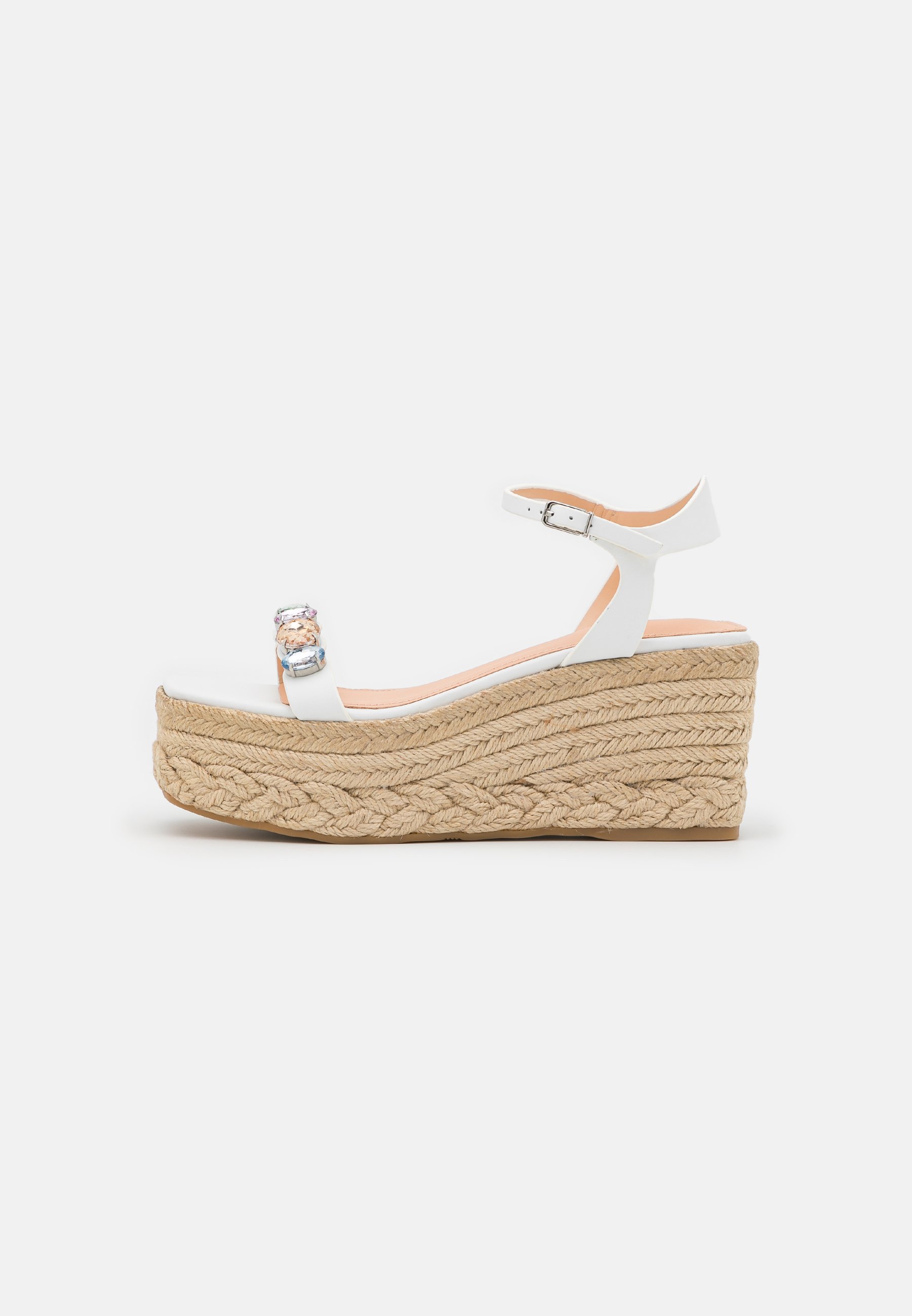 Guess OSIA - Sandalen met plateauzool - white/wit - Zalando.be