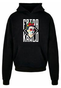 Merchcode FRIDA KAHLO LETTERING ULTRA HEAVY - Sweat à capuche - black