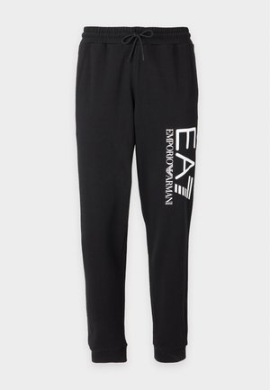 EA7 Emporio Armani, TRAIN CORE BIG LOGO PANTS - Tepláky - black