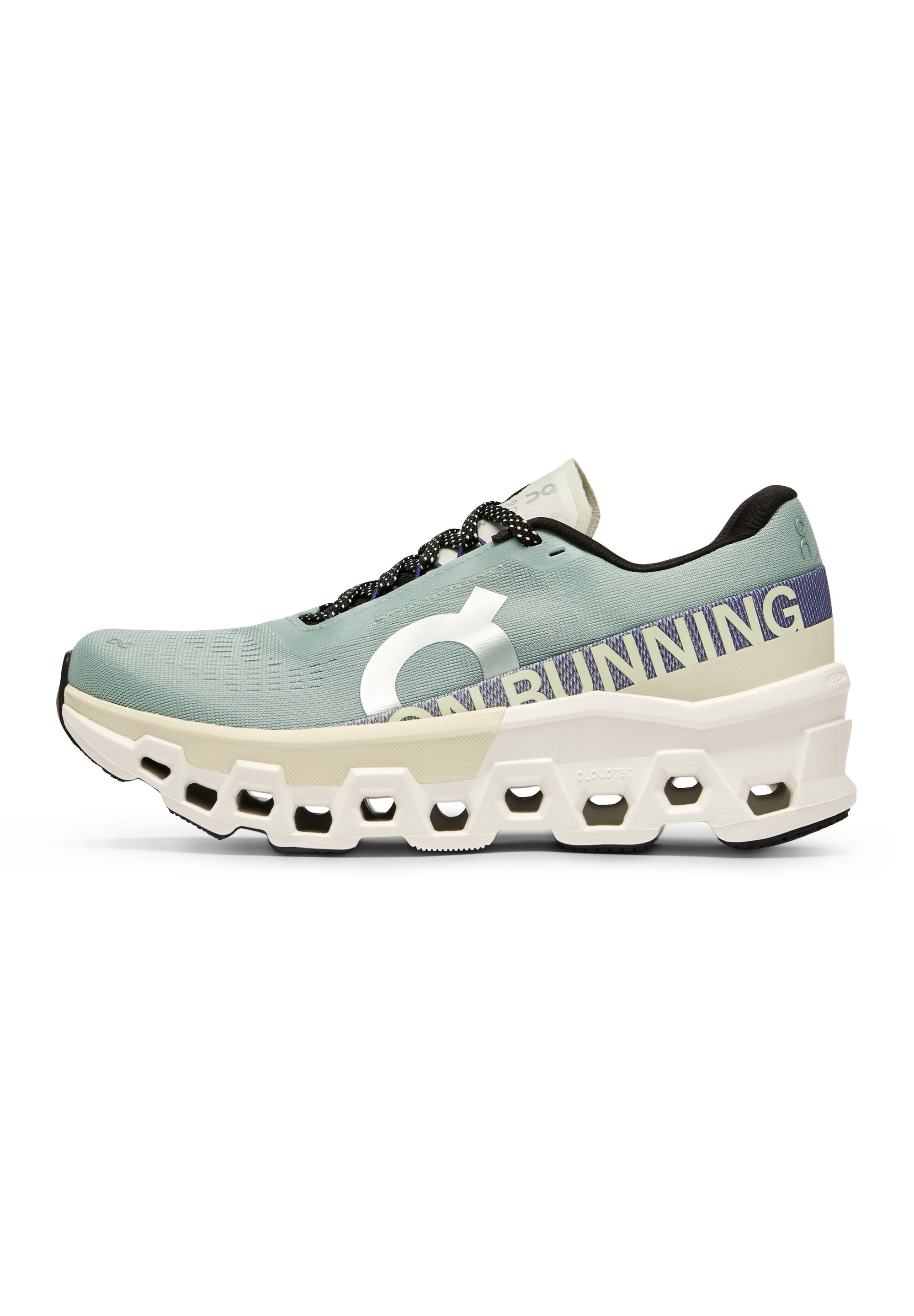 On CLOUDMONSTER - Laufschuh Neutral - mineral aloe/blau - Zalando.de