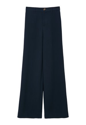 LUNGO TINTA UNITA - Pantaloni - blu notte