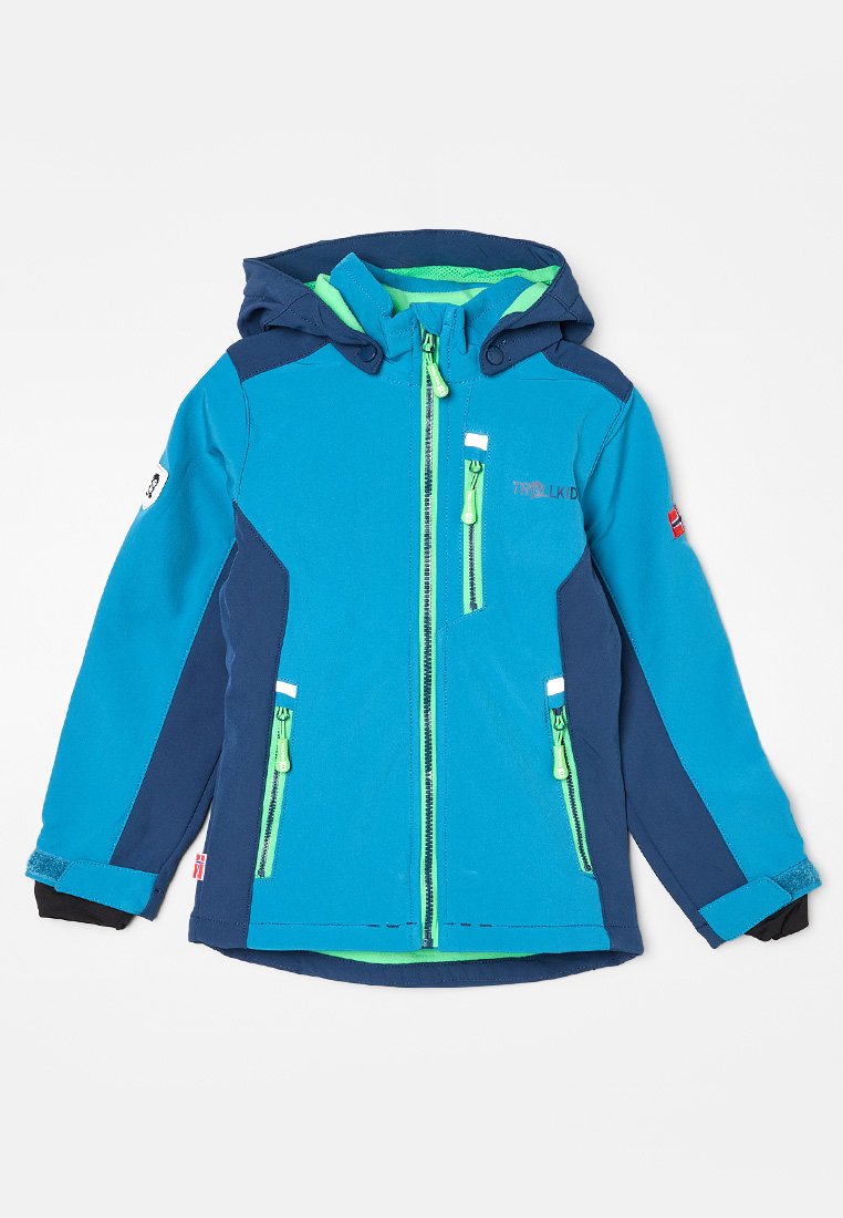 Trollkids Softshelljas blauw