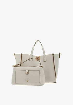 U.S. Polo Assn., MIDDLETON SHOPPER TASCHE 33 CM - Handtasche - creme white