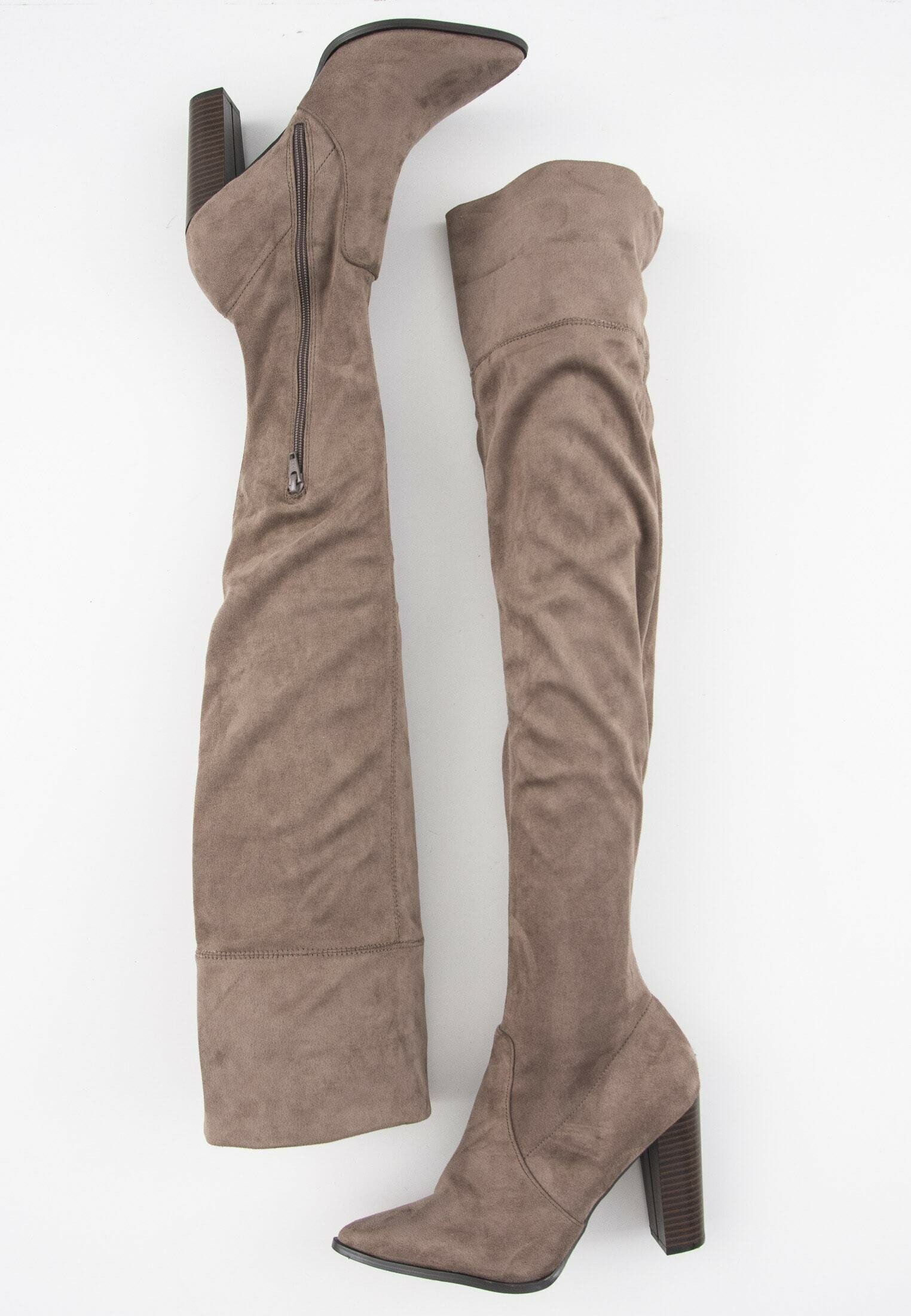 Bianco Stivali sopra il ginocchio - brown/marrone - Zalando.it